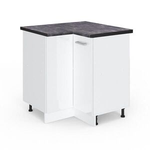 Vicco ROHOVÁ SKŘÍŇKA R-Line Bílá vysoký lesk 75.6 cm , PD Antracit obraz