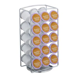 Relaxdays STOJAN Stříbrný na 30 K-Cups obraz