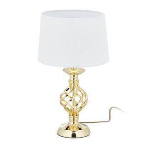 Relaxdays LAMPA Zlatá stolní dotyková stmívatelná 3 stupně E14 obraz