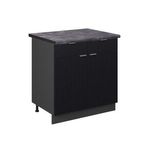 Vicco SPODNÍ SKŘÍŇKA KUCHYŇSKÉ LINKY Fame-Line Černý pruhovaný 80 cm , PD Antracit obraz