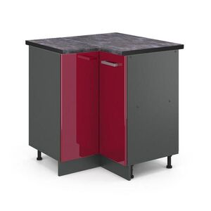 Vicco ROHOVÁ SKŘÍŇKA R-Line Červená vysoký lesk 75.6 cm , PD Antracit obraz