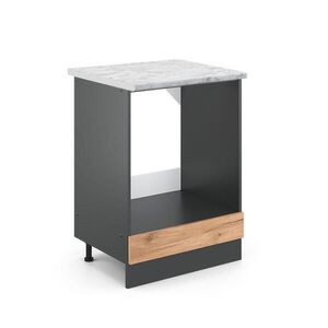 Vicco SKŘÍŇKA NA VESTAVĚNOU TROUBU R-Line Zlatý mocný dub 60 cm PD Mramor obraz