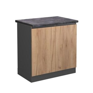Vicco SKŘÍŇKA POD DŘEZ R-Line Zlatý mocný dub 80 cm , PD Antracit obraz