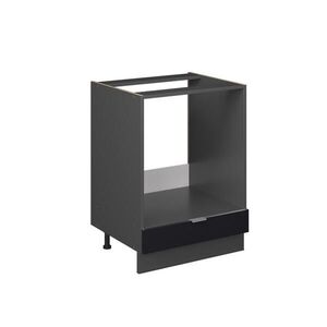 Vicco SKŘÍŇKA NA VESTAVĚNOU TROUBU Fame-Line Černý pruhovaný 60 cm , PD Dub obraz