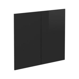 Vicco KUCHYŇSKÁ DVÍŘKA R-Line Černý vysoký lesk 79.2 x 71.3 cm nábytková čela pro skříňku pod dřez obraz