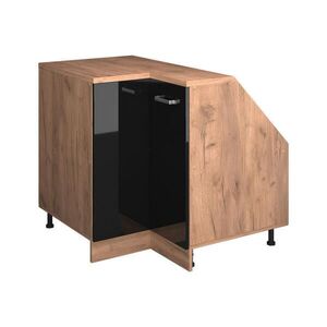 Vicco ŠIKMÁ SKŘÍŇ ROHOVÁ SKŘÍŇKA Rion Černý vysoký lesk 75.6 x 81.6 cm s 1 dveřmi, korpus skříně hloubka 60 cm obraz