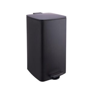 Relaxdays KOŠ Černý nášlapný Softclose 30 l obraz