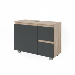 Vicco ZÁKLADNÍ SKŘÍŇKA POD UMYVADLO J-Shape Antracit 80 x 60.8 cm obraz