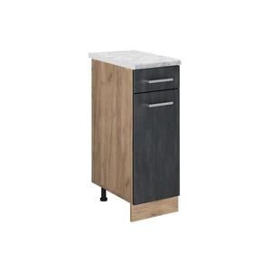 Vicco SPODNÍ SKŘÍŇKA KUCHYŇSKÉ LINKY R-Line Černý beton 30 cm PD Mramor obraz