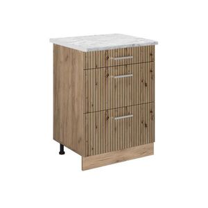 Vicco SPODNÍ SKŘÍŇKA KUCHYŇSKÉ LINKY R-Line Řemeslný dub 60 cm PD Mramor obraz