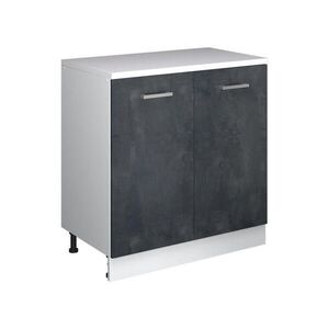 Vicco ROZŠIŘUJÍCÍ SKŘÍŇKA Rion, Černý beton/Bílá, 80 x 46 cm bez šikminy se 2 dveřmi obraz