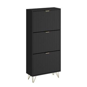 Vicco SKŘÍŇ NA BOTY Helge Černá 60 x 128.5 cm 3 přihrádky obraz
