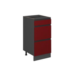 Vicco SPODNÍ SKŘÍŇKA KUCHYŇSKÉ LINKY R-Line Červená 40 cm Tvar J, se zásuvkami, bez pracovní desky obraz