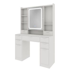 Vicco TOALETNÍ STOLEK Solea Bílá 105 cm se zrcadlem LED obraz