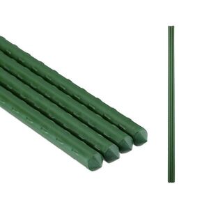 Relaxdays OPĚRNÉ TYČE Tmavě zelené ocel 10-ks 90 cm obraz
