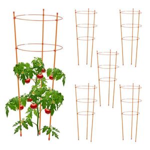 Relaxdays OPORA Oranžová 6ks-set kov plast 76 cm obraz