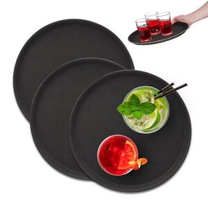 Relaxdays PODNOS Černý 3dílný-Set kulatý obraz