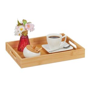 Relaxdays PODNOS Přírodní bambus s úchyty 34, 5 cm obraz