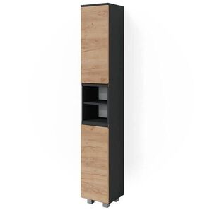 Vicco KOUPELNOVÁ SKŘÍŇKA J-Shape, Antracit/Zlatý mocný dub, 30 x 190 cm obraz