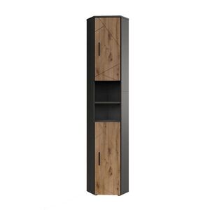 Vicco VYSOKÁ SKŘÍŇKA Irma, Antracit/Zlatý mocný dub, 33 x 192 cm se 2 dveřmi obraz