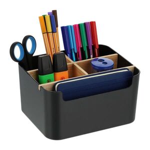 Relaxdays ORGANIZÉR Černý 5 přihrádek ABS plast obraz