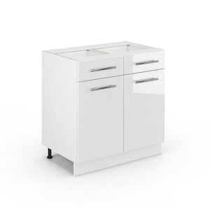 Vicco SKŘÍŇKA DO KOUPELNY Fame-Line Bílá vysoký lesk 80 x 82 cm bez pracovní desky obraz