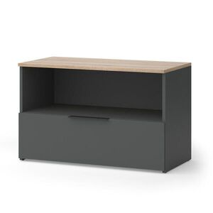 Vicco KREDENC Wido Anthracite/Sonoma 80 x 50 cm s 1 uzavřenou přihrádkou obraz