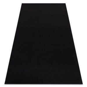 rugsX POGUMOVANÝ koberec RUMBA jedna barva černý 60/250 cm obraz