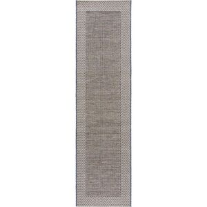 KUNSTLOFT VNITŘNÍ a venkovní běhoun River Béžová/Modrá 67x240 cm obraz