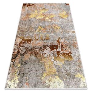 rugsX MIRO 51463.802 mycí kobereček Abstrakce protiskluz - šedá / zlatý 80/150 cm obraz