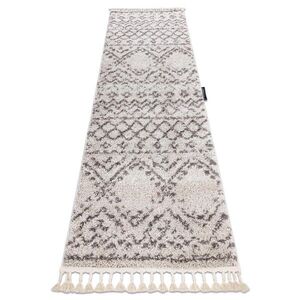rugsX BĚHOUN BERBER RABAT, krémovýová - střapce, do kuchyně, předsíně, chodby, haly 70/200 cm obraz
