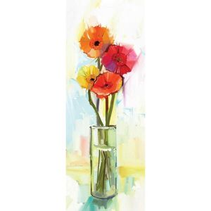 Euroart MALBA NA PLÁTNĚ, květiny, 30/80 cm obraz