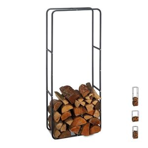 Relaxdays REGÁL Antracit ocel 150x60x25 cm obraz