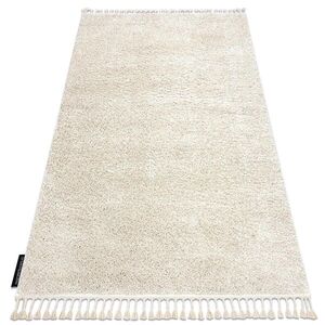 rugsX KOBEREC BERBER 9000, krémový - střapce, Maroko Shaggy 180/270 cm obraz
