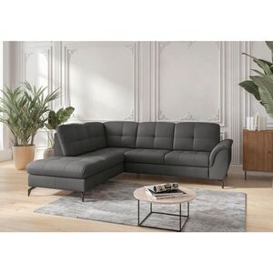 Sit & More ROHOVÁ SEDAČKA, kůže, textil, antracitová obraz