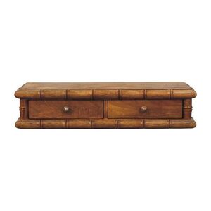 Artisan Furniture PŘÍSTAVNÍ STOLEK s povrchem v barvě jantaru, prostor na desce stolu, hnědý obraz