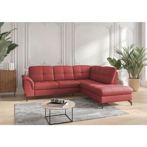 Sit & More ROHOVÁ SEDAČKA, textil, kůže, červená obraz