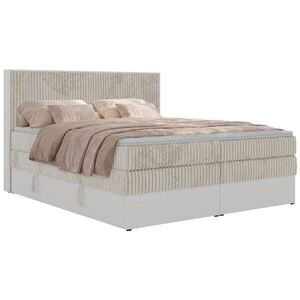 MKS POSTEL BOXSPRING TRAVIT KING 140/200 - Béžová Manšestr - Topper T25 - H3 obraz