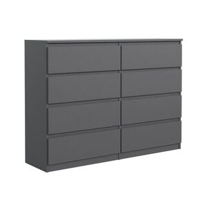 RAUMHIRSCH FURNITURE KOMODA antracitová 120/102/39 obraz
