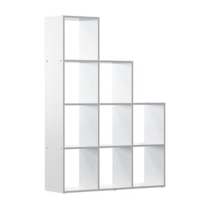 Vicco SCHODIŠŤOVÝ REGÁL Aramis Bílá 103.5 x 144 cm 9 přihrádek obraz