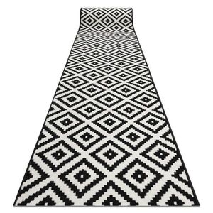 rugsX BĚHOUN BCF MORAD Ruta diamanty preto / krém 70 cm 70/410 cm obraz