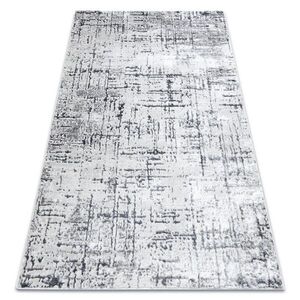 rugsX MODERNÍ MEFE koberec 8722 Pásy vintage - Strukturální, dvě úrovně rouna šedá / bílá 120/170 cm obraz