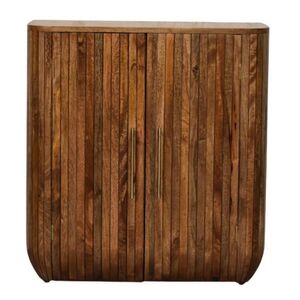Artisan Furniture KOMODA s povrchem v barvě jantaru, 3 zásuvky, soustružené nohy, hnědá obraz