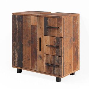 Vicco DOLNÍ SKŘÍŇKA POD DŘEZ Ilias Rustikální dub 60 x 60.8 cm s dvířky a 3 zásuvkami obraz