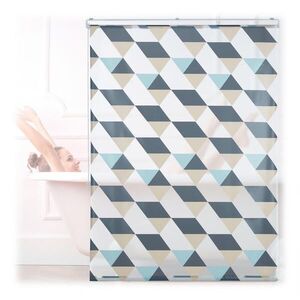 Relaxdays ROLETA Šedá geometrický vzor 120x240 cm obraz