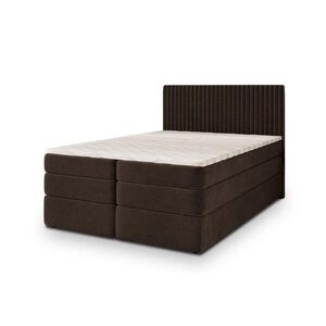 MASSENO POSTEL BOXSPRING FELBIO 180x200 cm, s matrací a úložným prostorem, hnědá obraz