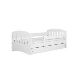 RAUMHIRSCH FURNITURE DĚTSKÁ POSTEL CLASSIC se zásuvkou a matrací bílá 90/65/144 obraz