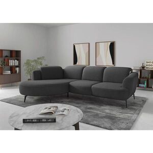Sit & More ROHOVÁ SEDAČKA, textil, tmavě šedá obraz