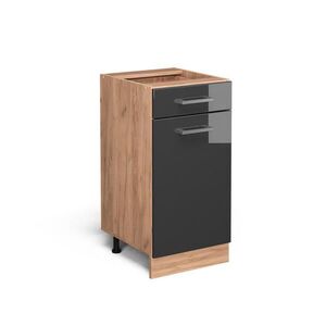 Vicco SPODNÍ SKŘÍŇKA KUCHYŇSKÉ LINKY R-Line Antracitový vysoký lesk 40 cm bez pracovní desky obraz
