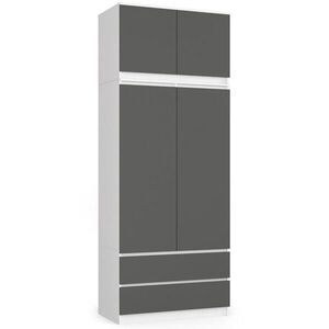 RAUMHIRSCH FURNITURE SKŘÍŇ Bílá, grafitově šedá 234/90/51 obraz